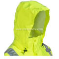 Men's Waterproof Lime High-Visibility Work Jacket